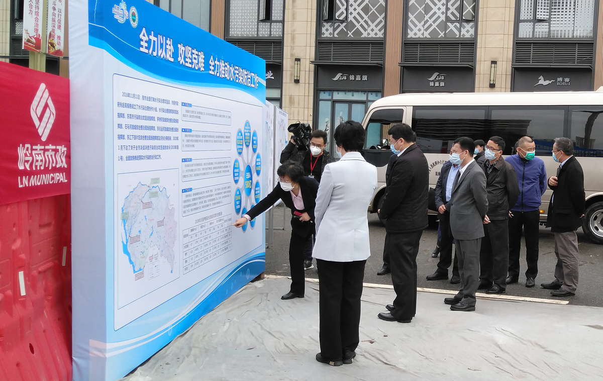 广东省副省长张虎调研视察幸运彩股份东引运河治水工程项目
